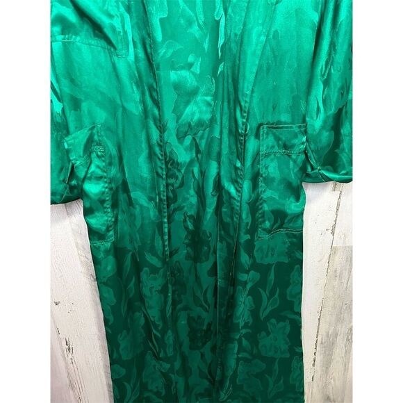 Victoria's Secret Womens Green Belted Robe Size Medium/large vintage gold label - Picture 5 of 6